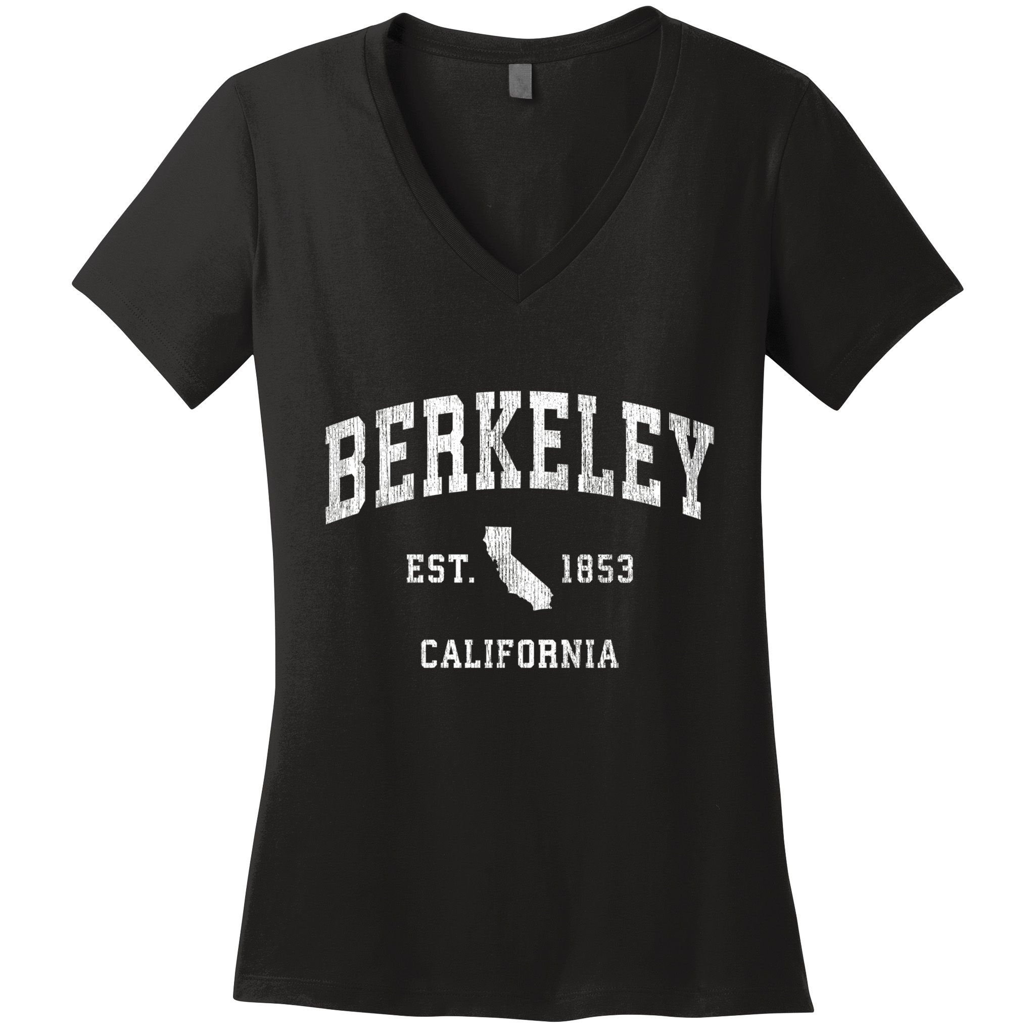 Berkeley California Ca Vintage Athletic Women's V-Neck T-Shirt