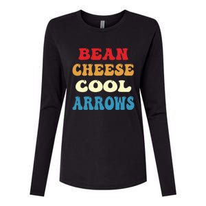 Bean Cheese Cool Arrows Womens Cotton Relaxed Long Sleeve T-Shirt