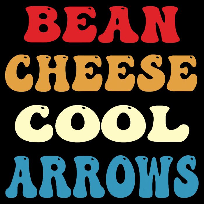 Bean Cheese Cool Arrows Button