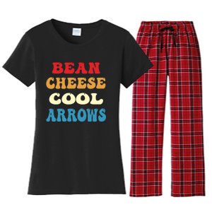 Bean Cheese Cool Arrows Women's Flannel Pajama Set