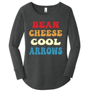 Bean Cheese Cool Arrows Women's Perfect Tri Tunic Long Sleeve Shirt