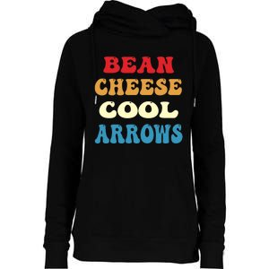 Bean Cheese Cool Arrows Womens Funnel Neck Pullover Hood