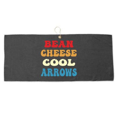Bean Cheese Cool Arrows Large Microfiber Waffle Golf Towel