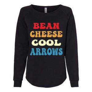 Bean Cheese Cool Arrows Womens California Wash Sweatshirt