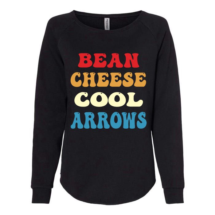 Bean Cheese Cool Arrows Womens California Wash Sweatshirt