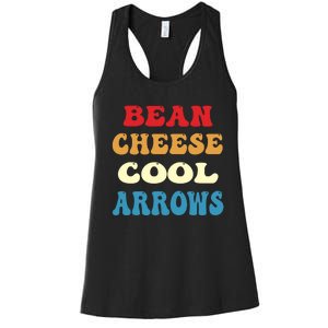 Bean Cheese Cool Arrows Women's Racerback Tank