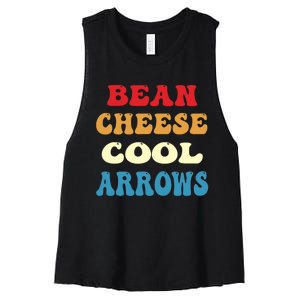 Bean Cheese Cool Arrows Women's Racerback Cropped Tank