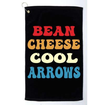 Bean Cheese Cool Arrows Golf Towel