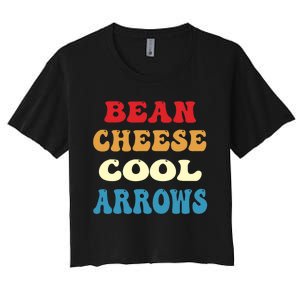 Bean Cheese Cool Arrows Women's Crop Top Tee