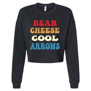 Bean Cheese Cool Arrows Cropped Pullover Crew