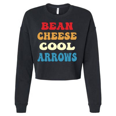 Bean Cheese Cool Arrows Cropped Pullover Crew