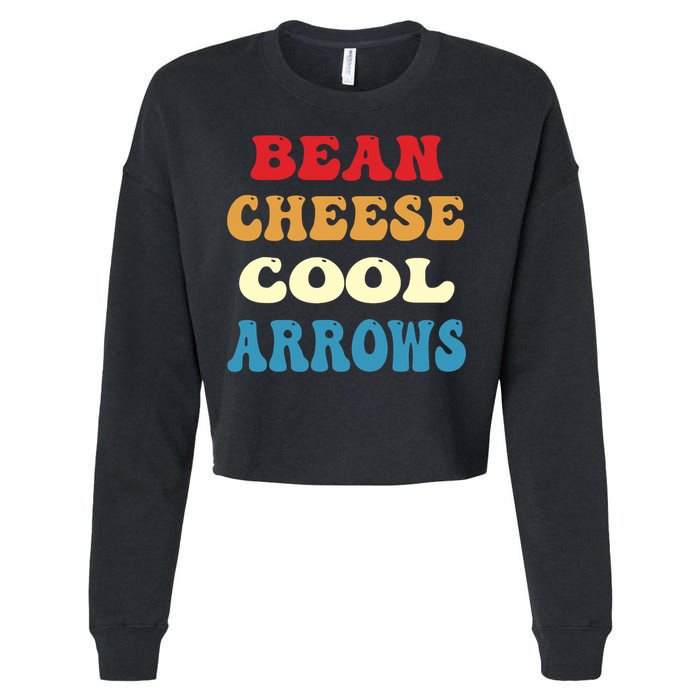 Bean Cheese Cool Arrows Cropped Pullover Crew