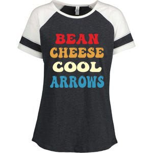 Bean Cheese Cool Arrows Enza Ladies Jersey Colorblock Tee