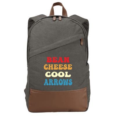 Bean Cheese Cool Arrows Cotton Canvas Backpack
