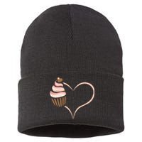 Baking Cupcake Cute Bakery Muffin Baking Cooking For Women Sustainable Knit Beanie