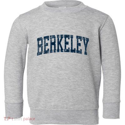 Berkeley California Ca Vintage Athletic Sports Toddler Sweatshirt