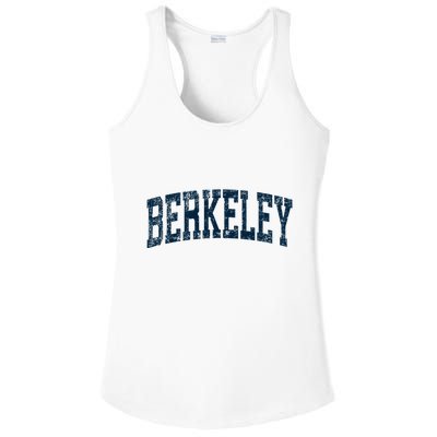 Berkeley California Ca Vintage Athletic Sports Ladies PosiCharge Competitor Racerback Tank