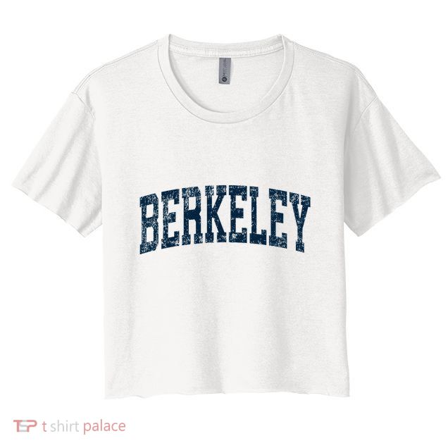 Berkeley California Ca Vintage Athletic Sports Crop Top