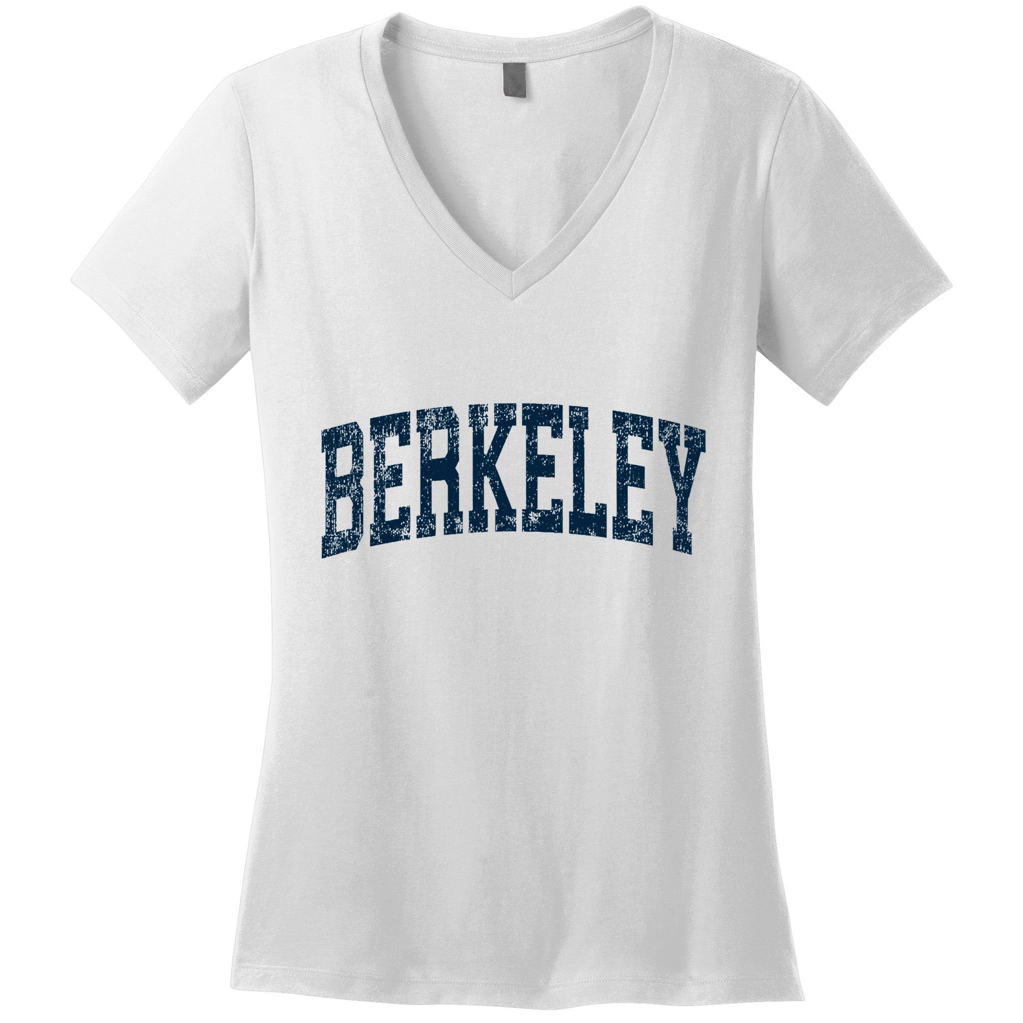 Berkeley California Ca Vintage Athletic Sports Women's V-Neck T-Shirt