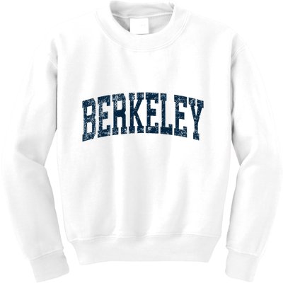 Berkeley California Ca Vintage Athletic Sports Kids Sweatshirt