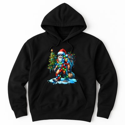 Bigfoot Christmas Christmas Tree Xmas Sasquatch Hoodie