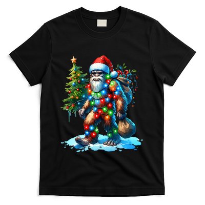 Bigfoot Christmas Christmas Tree Xmas Sasquatch T-Shirt