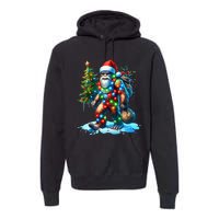 Bigfoot Christmas Christmas Tree Xmas Sasquatch Premium Hoodie