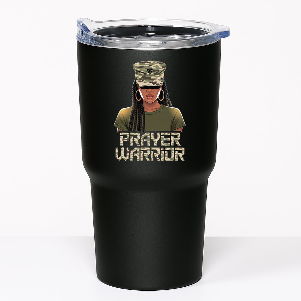Black Christian Camo Jesus Girl Hat Women God Prayer Tumbler