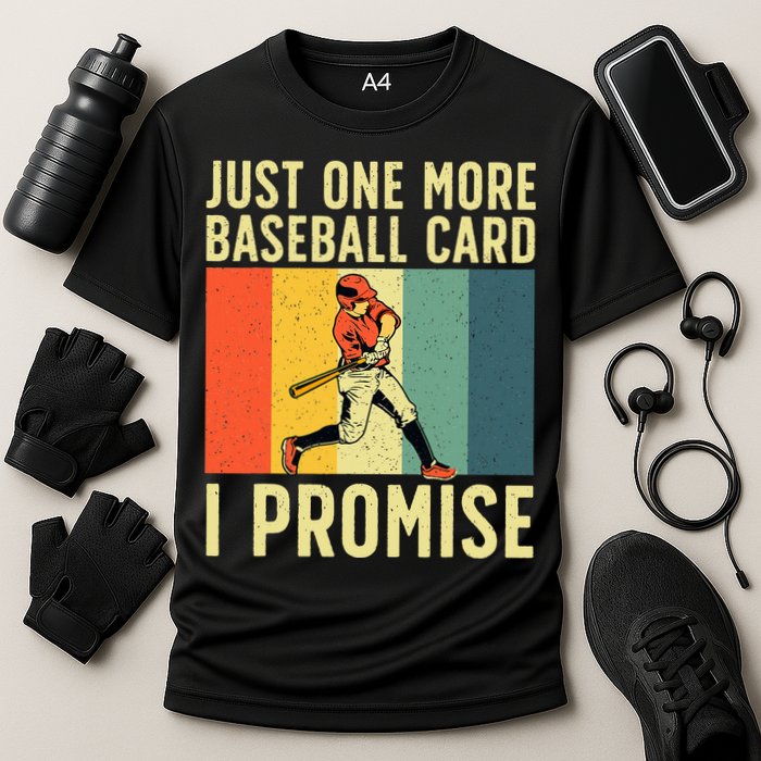 Baseball Card Collector Card Collecting Cooling Performance Crew T-Shirt