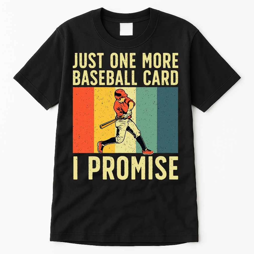 Baseball Card Collector Card Collecting Tall T-Shirt