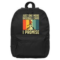 Baseball Card Collector Card Collecting 16 in Basic Backpack