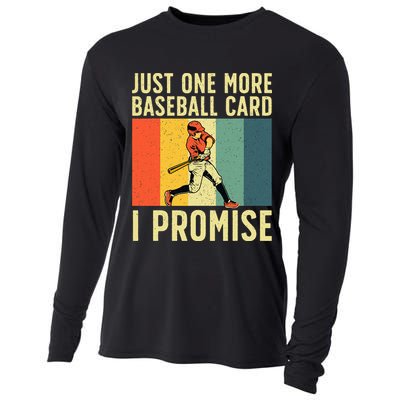 Baseball Card Collector Card Collecting Cooling Performance Long Sleeve Crew