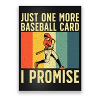 Baseball Card Collector Card Collecting Poster