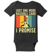 Baseball Card Collector Card Collecting Baby Bodysuit