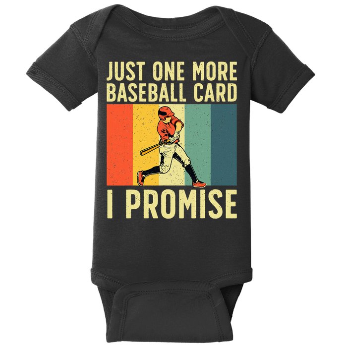Baseball Card Collector Card Collecting Baby Bodysuit