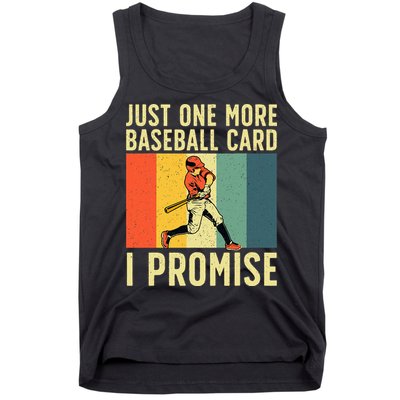 Baseball Card Collector Card Collecting Tank Top