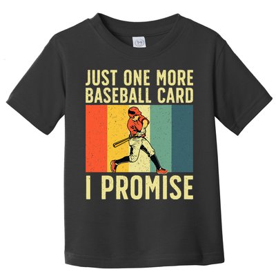 Baseball Card Collector Card Collecting Toddler T-Shirt