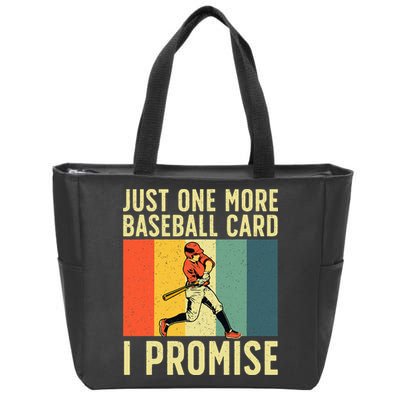 Baseball Card Collector Card Collecting Zip Tote Bag
