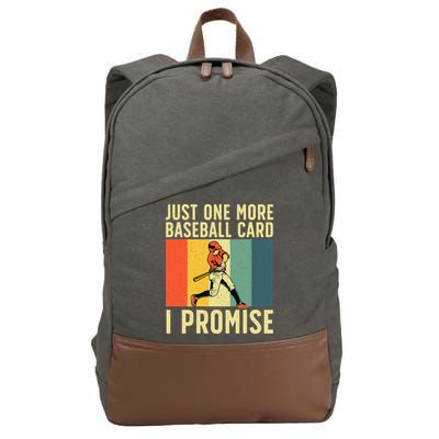 Baseball Card Collector Card Collecting Cotton Canvas Backpack