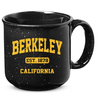 Berkeley California CA Vintage State Athletic Style 15oz Campfire Ceramic Mug