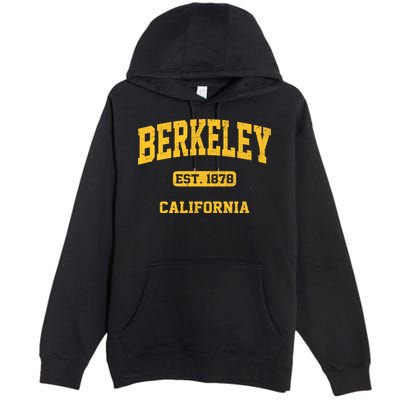 Berkeley California CA Vintage State Athletic Style Premium Pullover Hoodie