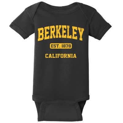 Berkeley California CA Vintage State Athletic Style Baby Bodysuit