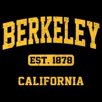 Berkeley California CA Vintage State Athletic Style Baby Bodysuit