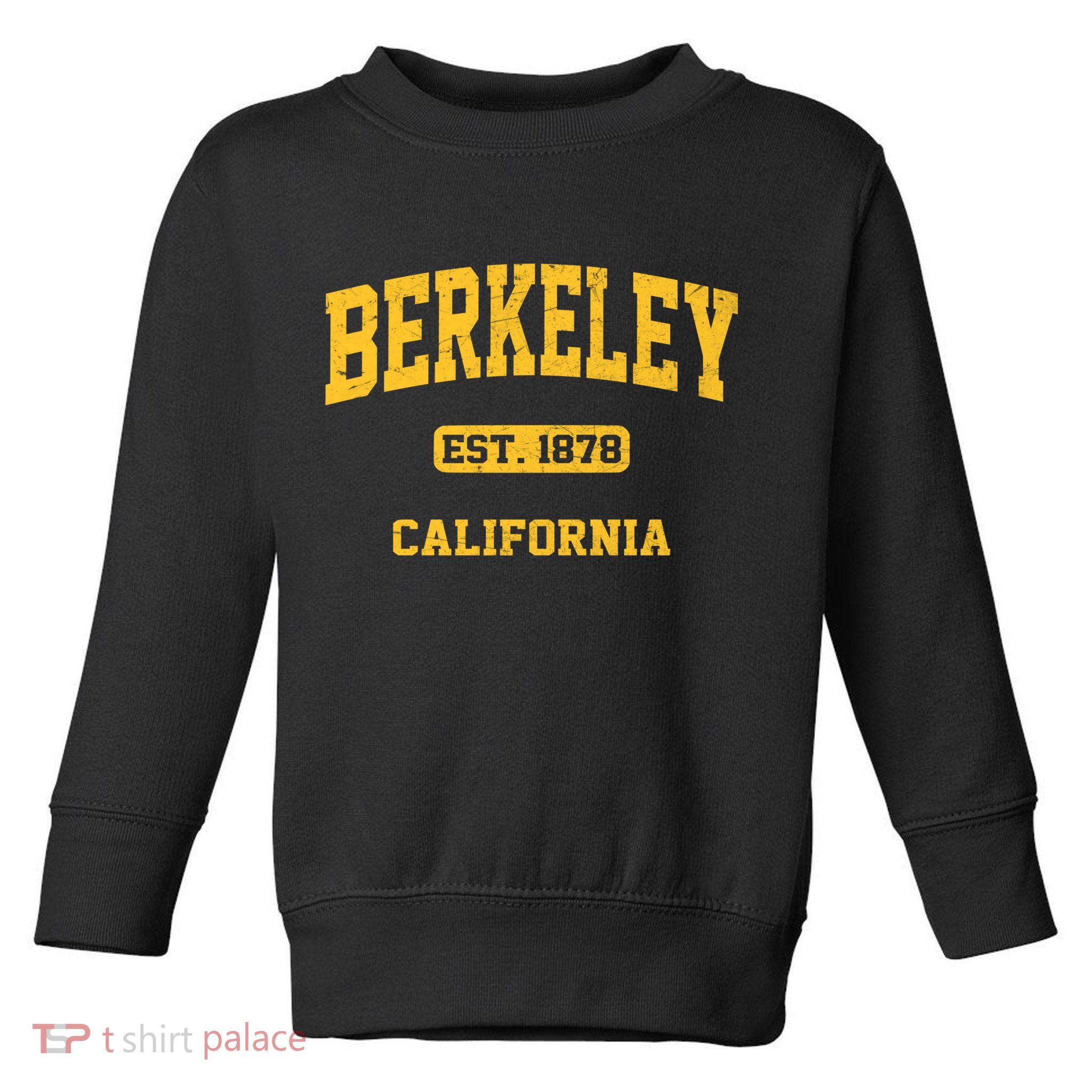 Berkeley California CA Vintage State Athletic Style Toddler Sweatshirt