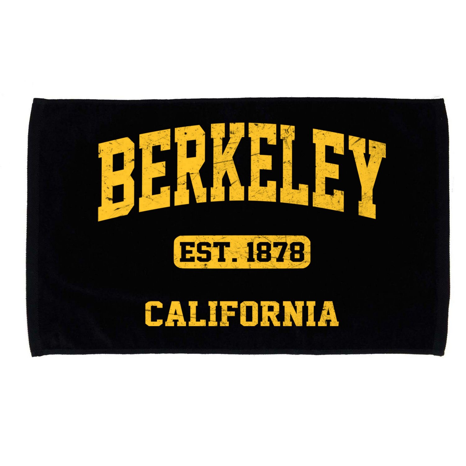 Berkeley California CA Vintage State Athletic Style Microfiber Hand Towel