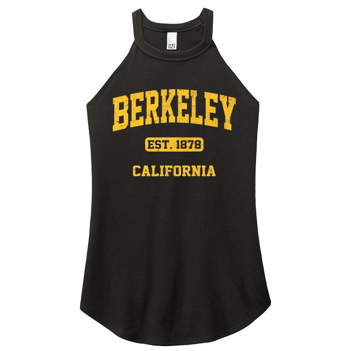 Berkeley California CA Vintage State Athletic Style Women's Perfect Tri Rocker Tank
