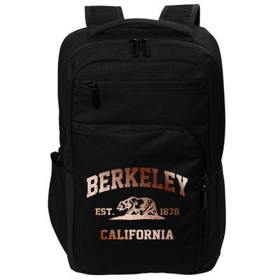 Berkeley California Ca Vintage State Athletic Style Gift Impact Tech Backpack