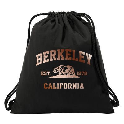 Berkeley California Ca Vintage State Athletic Style Gift Drawstring Bag