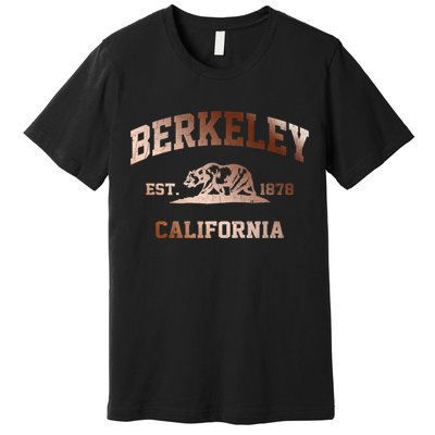 Berkeley California Ca Vintage State Athletic Style Gift Premium T-Shirt