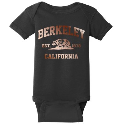 Berkeley California Ca Vintage State Athletic Style Gift Baby Bodysuit